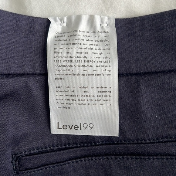 NWT Level 99 Brittany Zip Hem Trouser. Navy. Soft and stretchy fabric - Picture 8 of 8